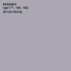#ABA8B4 - Spun Pearl Color Image